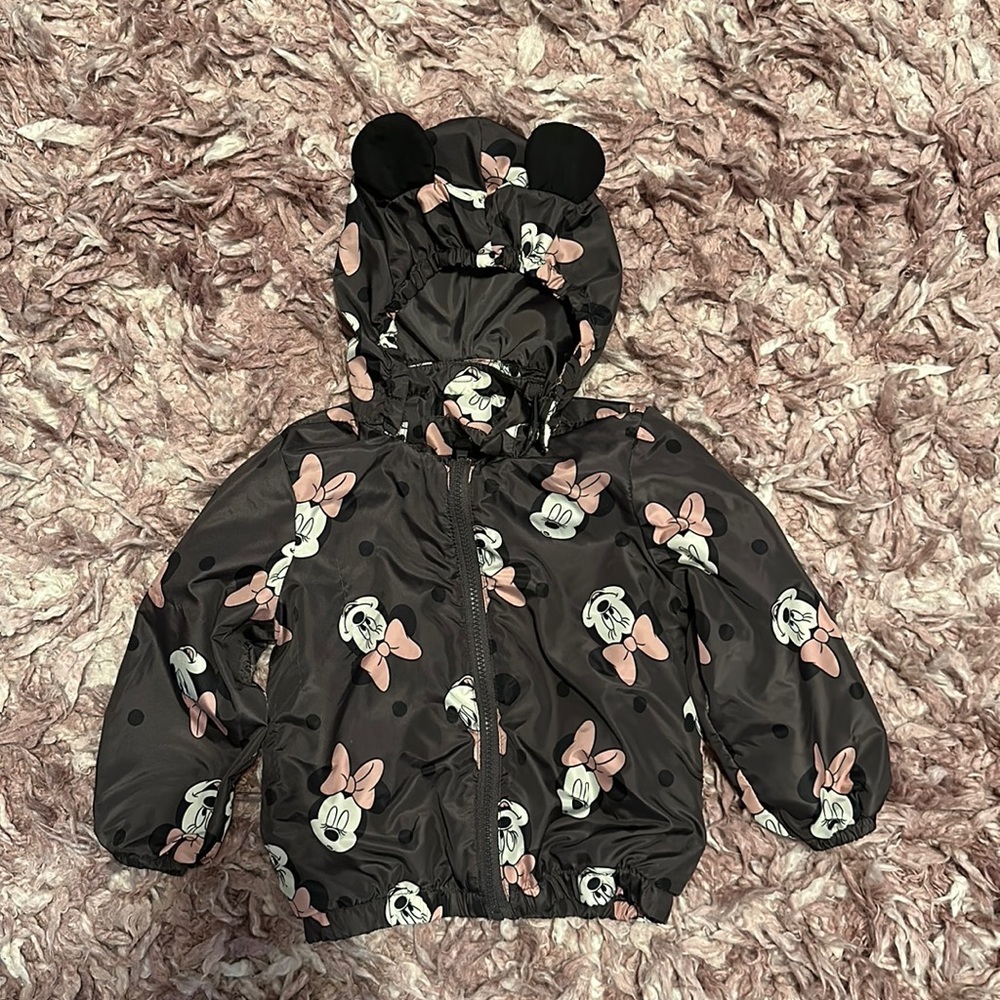 Toddler Girl Minnie Mouse fleece lined jacket